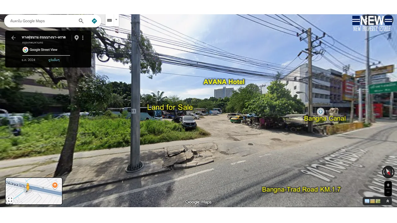 ที่ดินติดถนนบางนา-ตราด กม.1.7 - 8