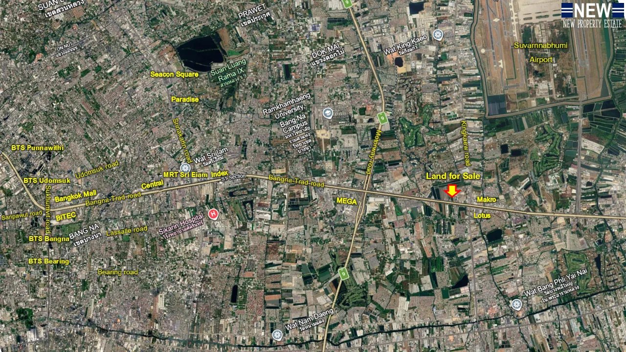 ที่ดินติดถนนบางนา-ตราด กม.11.5
